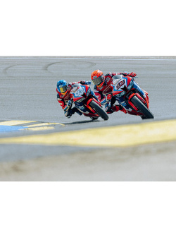 Kask integralny Shoei X-SPR PRO Marquez7 TC-1 czerwono-niebieski