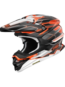 Kask enduro Shoei VFX-WR 06 Sparkle TC-8 czarno-pomarańczowo-biały + Gratisy