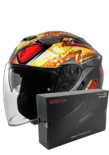 Zestaw: kask otwarty Shoei J-Cruise 3 Inspired TC-1 + dedykowany interkom motocyklowy Sena SRL 3 + Gratisy