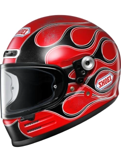 Kask integralny Shoei Glamster 06 Blast TC-1 czerwono-biały + Gratisy