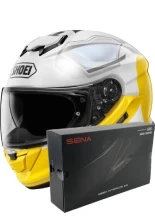 Zestaw: kask integralny Shoei GT-Air 3 Mike TC-3 żółto-biały + dedykowany interkom motocyklowy Sena SRL 3 + Gratisy