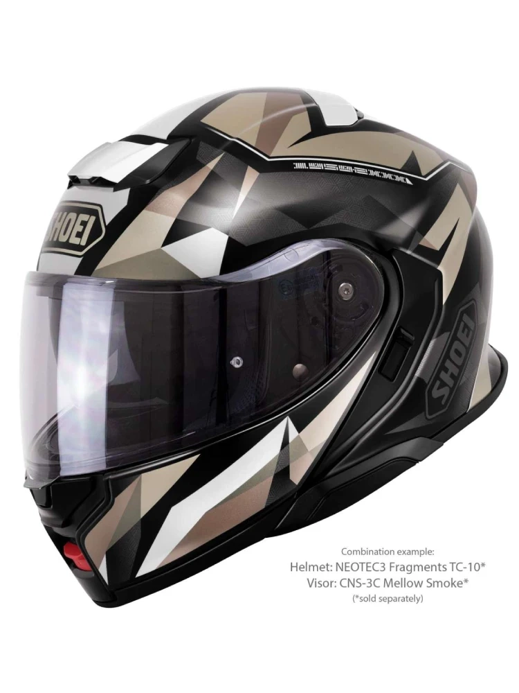 Kask szczękowy Shoei Neotec 3 Fragments TC-10 brązowo-szary + Gratisy