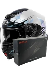 Zestaw: kask szczękowy Shoei Neotec 3 Breeze TC-2 + dedykowany interkom motocyklowy Sena SRL 3 + Gratisy