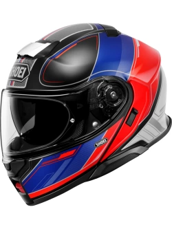 Kask szczękowy Shoei Neotec 3 Sharpen TC-10 niebiesko-czerwony + Gratisy