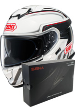 Zestaw: kask integralny Shoei GT-Air 3 Discipline TC-6 + dedykowany interkom motocyklowy Sena SRL 3