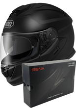 Zestaw: kask integralny Shoei GT-Air 3 czarny matowy + dedykowany interkom motocyklowy Sena SRL 3