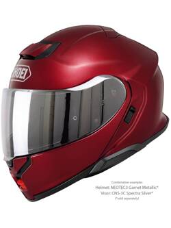 Kask szczękowy Shoei Neotec 3 Garnet Metallic czerwony + Gratisy