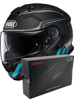 Zestaw: kask integralny Shoei GT-Air 3 Discipline TC-2 + dedykowany interkom motocyklowy Sena SRL 3