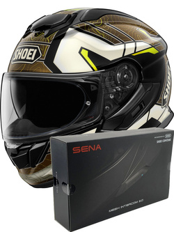 Zestaw: kask integralny Shoei GT-Air 3 Hike TC-11 + dedykowany interkom motocyklowy Sena SRL 3