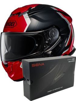 Zestaw: kask integralny Shoei GT-Air 3 Realm TC-1 + dedykowany interkom motocyklowy Sena SRL 3