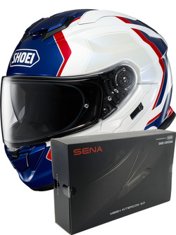 Zestaw: kask integralny Shoei GT-Air 3 Realm TC-10 + dedykowany interkom motocyklowy Sena SRL 3