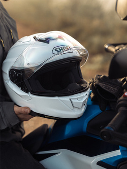 Zestaw: kask integralny Shoei GT-Air 3 biały połysk + dedykowany interkom motocyklowy Sena SRL 3