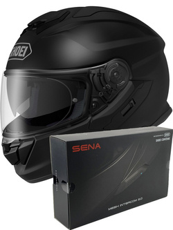 Zestaw: kask integralny Shoei GT-Air 3 czarny matowy + dedykowany interkom motocyklowy Sena SRL 3