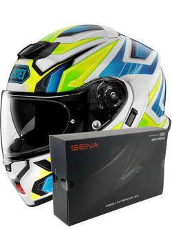 Zestaw: kask szczękowy Shoei Neotec 3 Anthem TC-3 + dedykowany interkom motocyklowy Sena SRL 3