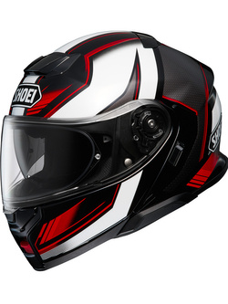 Zestaw: kask szczękowy Shoei Neotec 3 Grasp TC-5 czarno-biały + dedykowany interkom motocyklowy Sena SRL 3